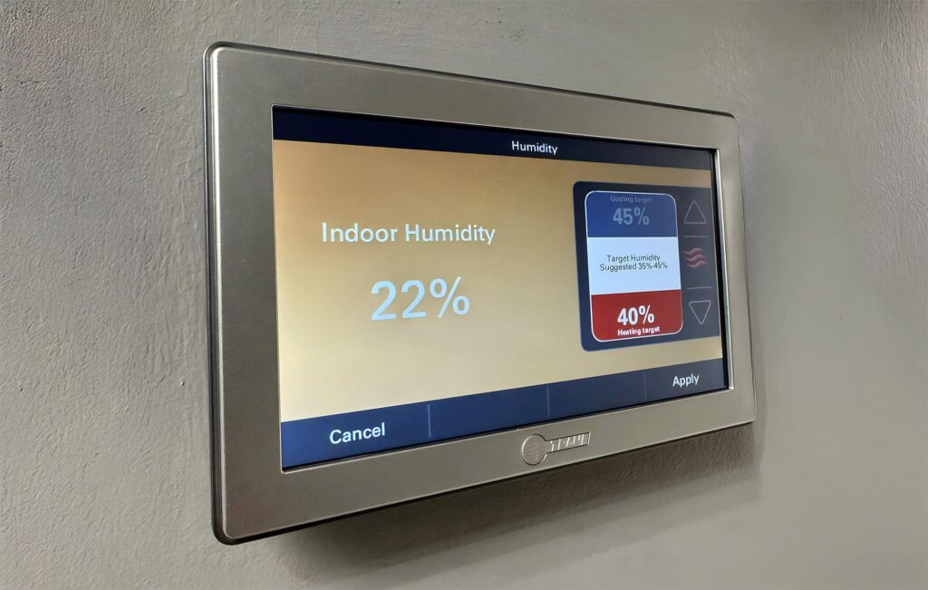 after changing HVAC settings humidity increased indoors